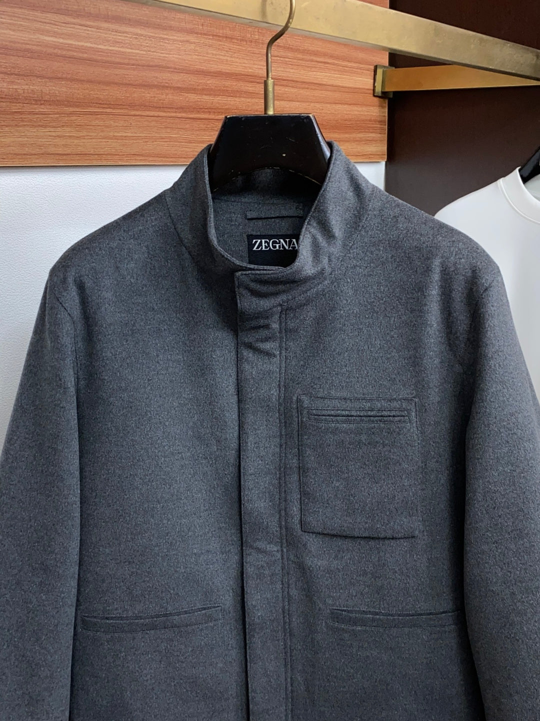 ZEGNA 2026 Fall/Winter New Arrival Wool Stand-Collar Down Jacket