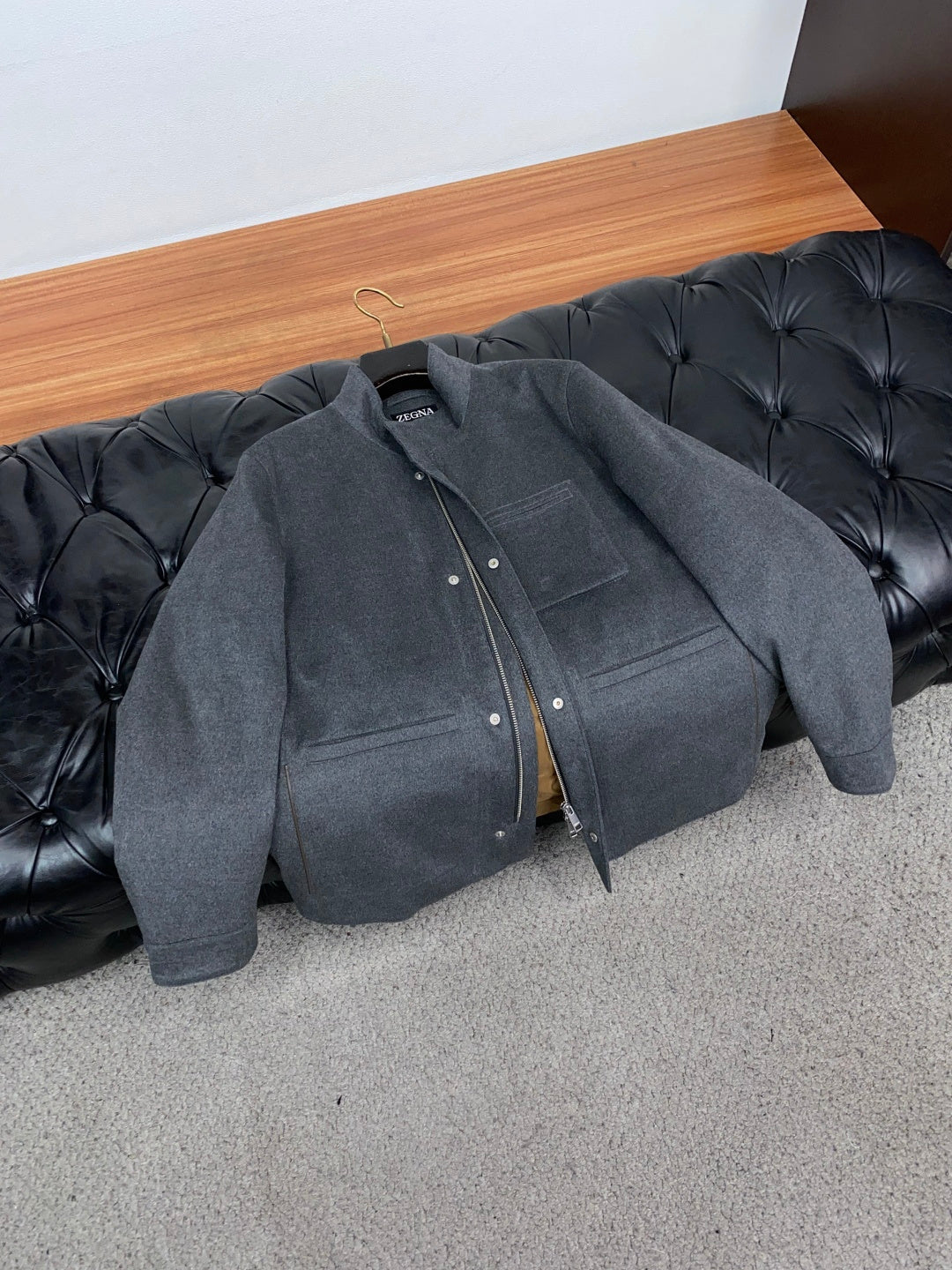 ZEGNA 2026 Fall/Winter New Arrival Wool Stand-Collar Down Jacket