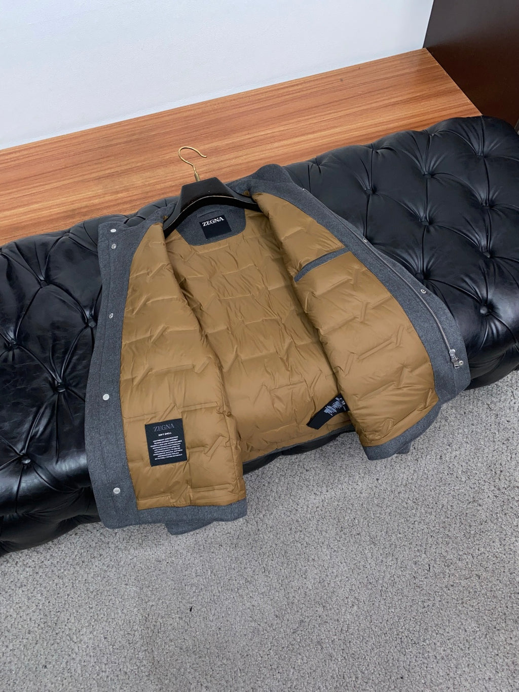 ZEGNA 2026 Fall/Winter New Arrival Wool Stand-Collar Down Jacket