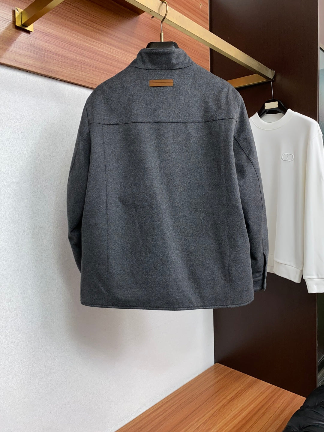 ZEGNA 2026 Fall/Winter New Arrival Wool Stand-Collar Down Jacket
