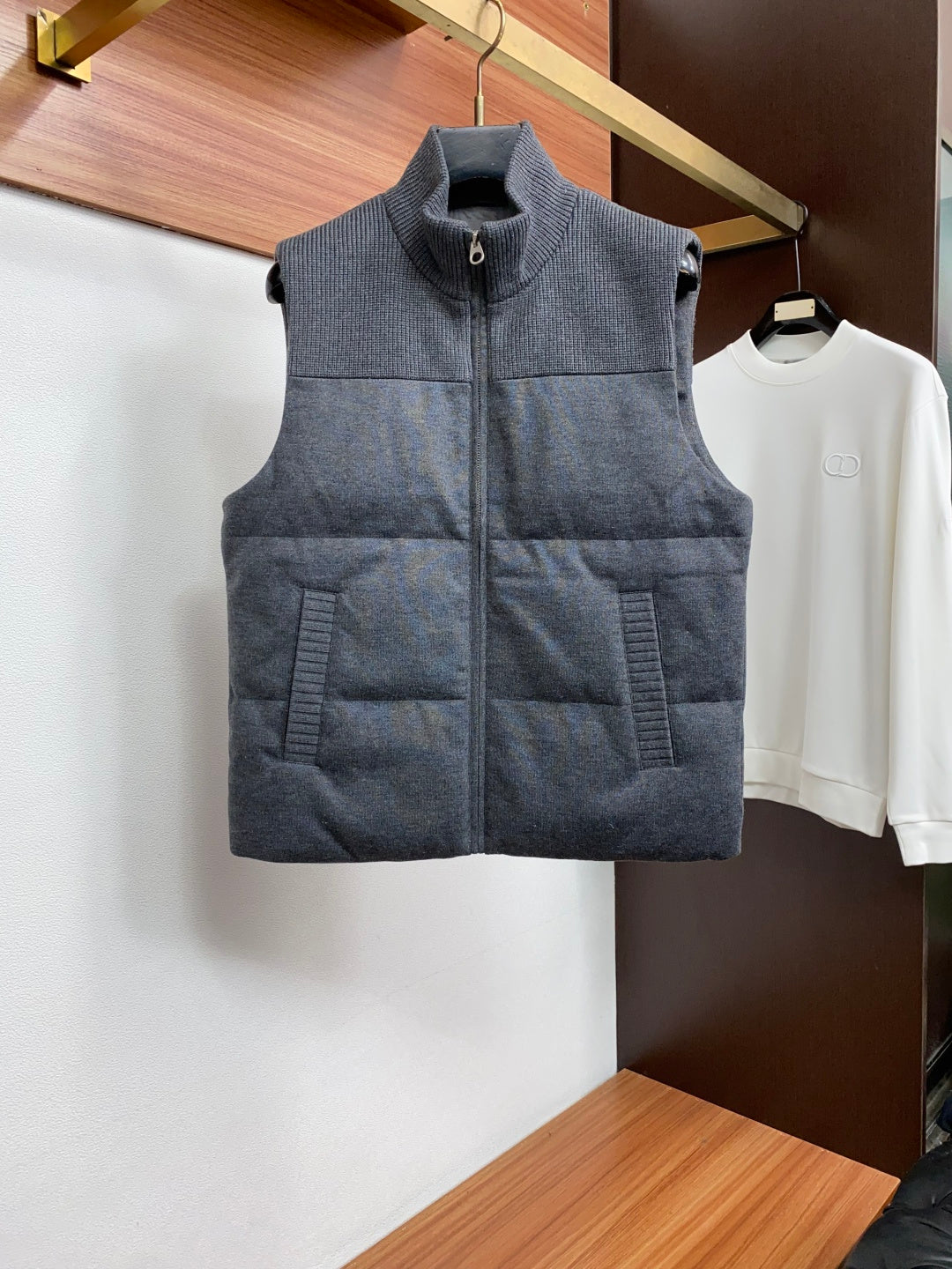 Loro Piana Wool Knit Down Vest | Rich Texture, Refined Layering