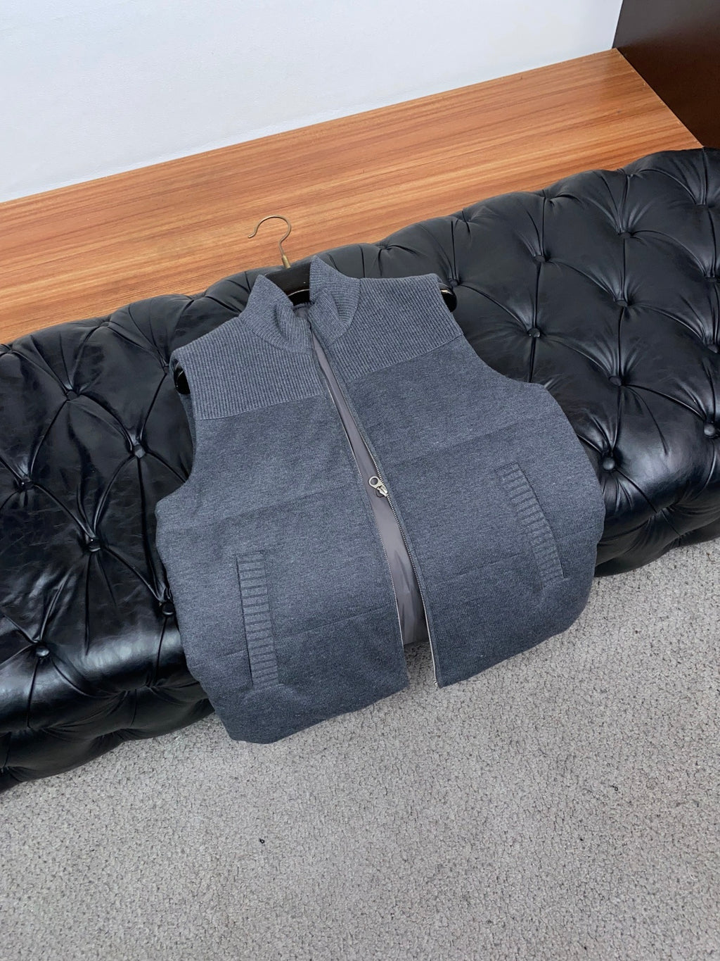 Loro Piana Wool Knit Down Vest | Rich Texture, Refined Layering