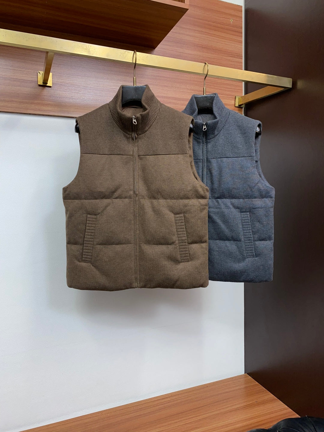 Loro Piana Wool Knit Down Vest | Distinctive Texture, Effortless Style