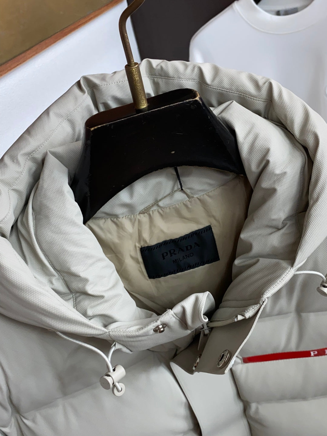 PRADA Hooded Down Jacket | Quilted Design & Modern Urban Style
