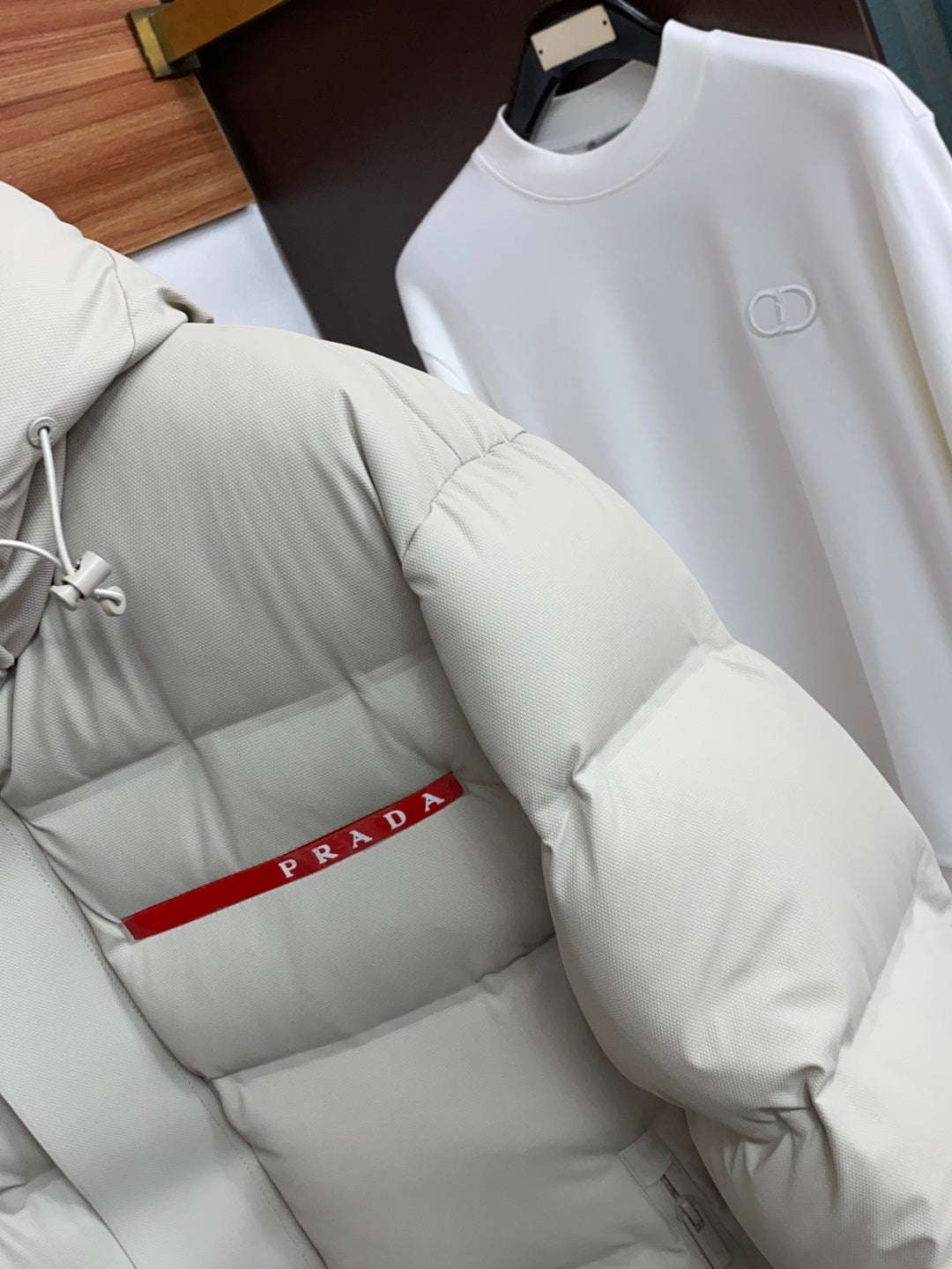 PRADA Hooded Down Jacket | Quilted Design & Modern Urban Style