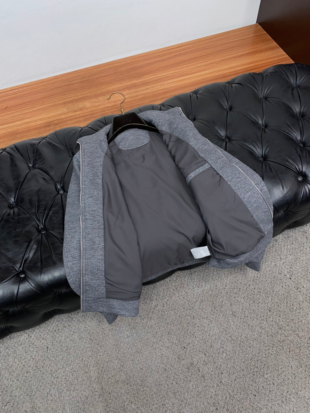 MONCLER Men’s Wool Stand-Collar Jacket | Refined Business-Casual Style