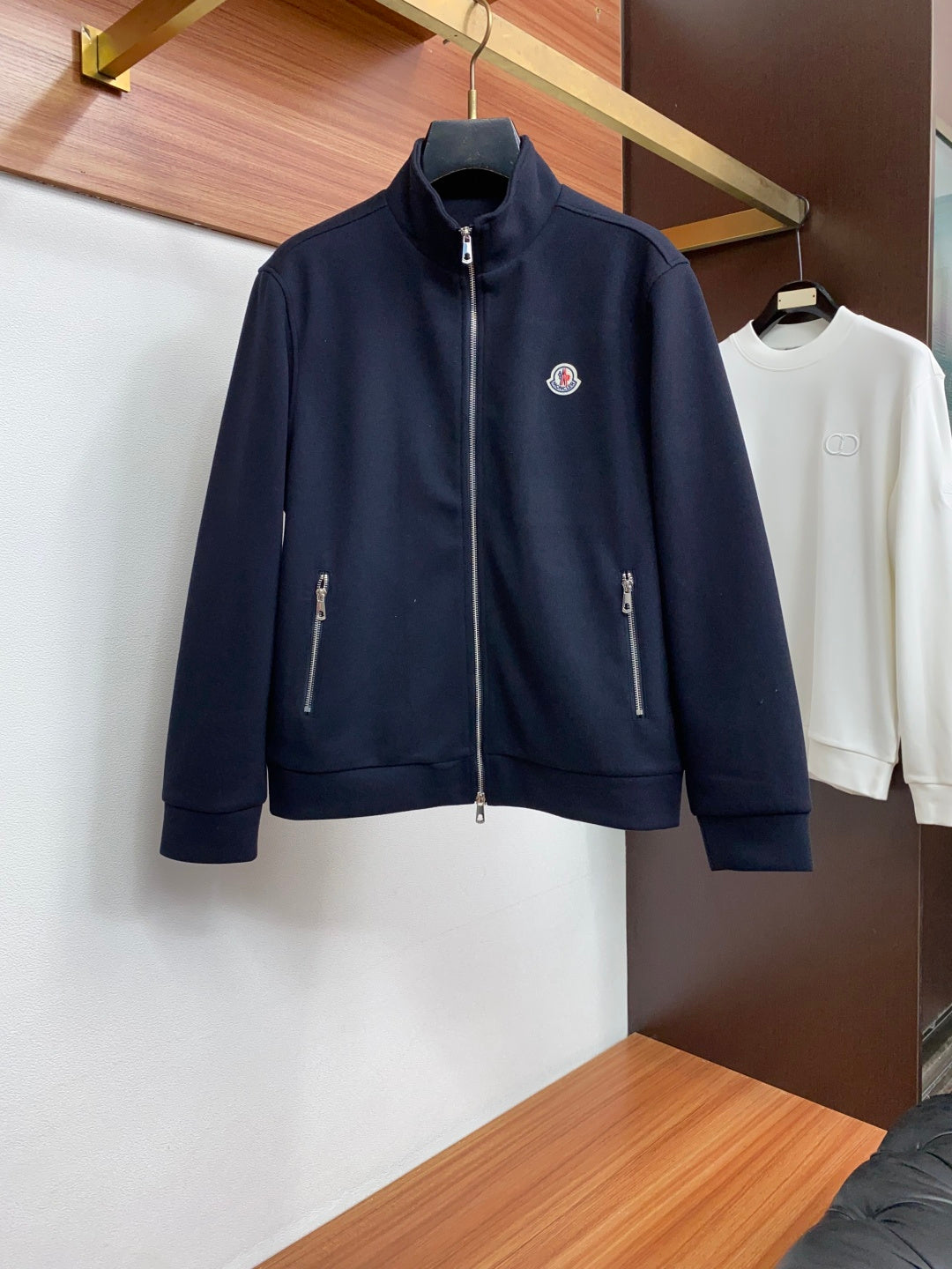 MONCLER Men’s Stand-Collar Wool Jacket | Beyond Formal, Always Refined