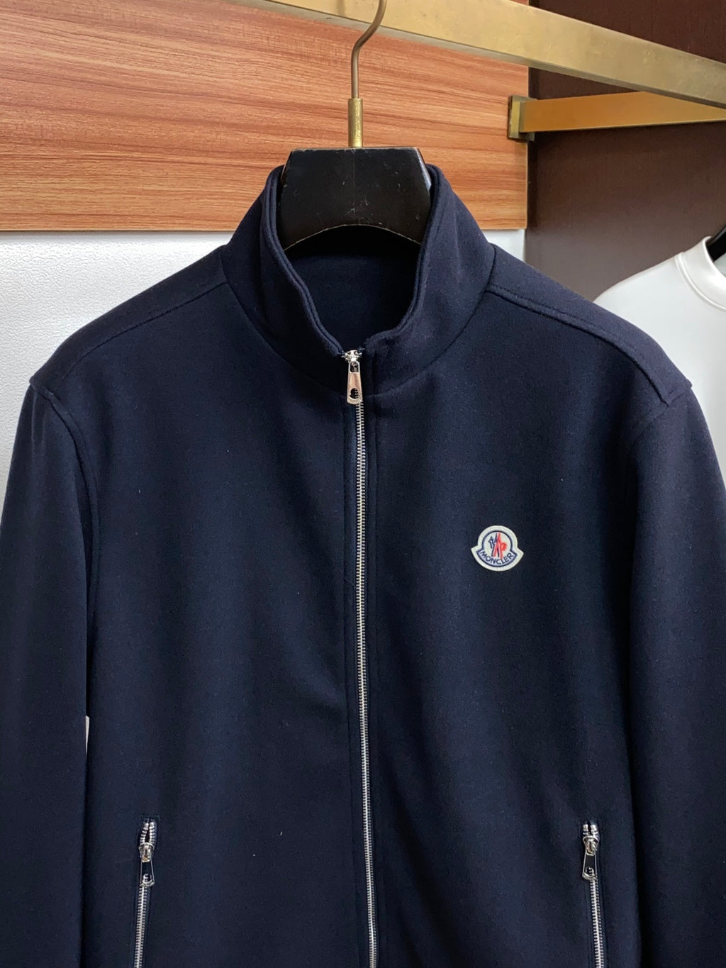 MONCLER Men’s Stand-Collar Wool Jacket | Beyond Formal, Always Refined