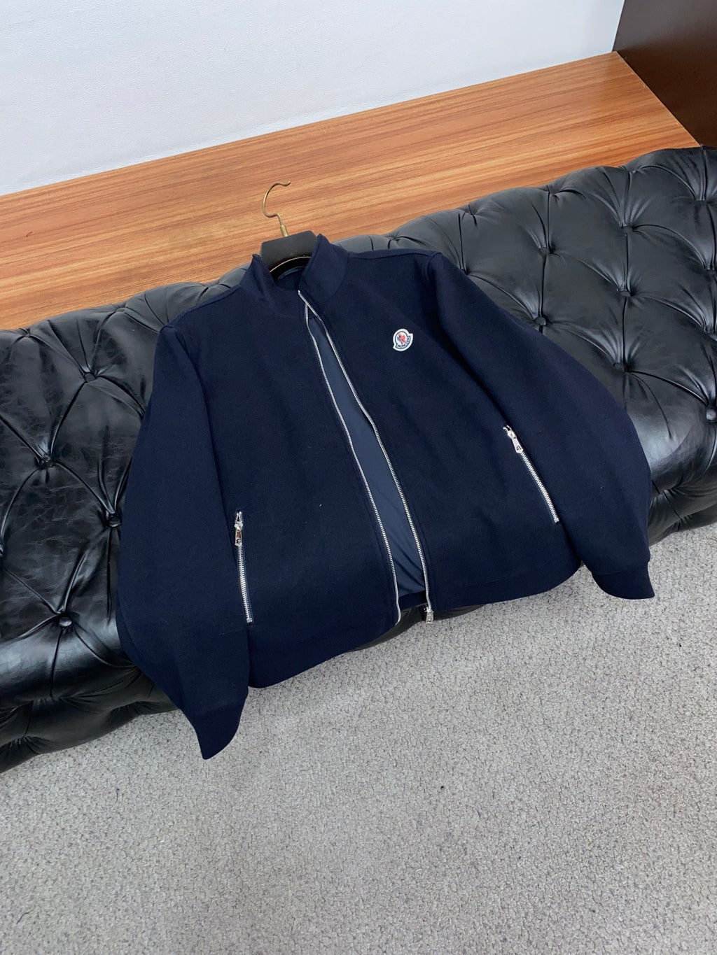 MONCLER Men’s Stand-Collar Wool Jacket | Beyond Formal, Always Refined