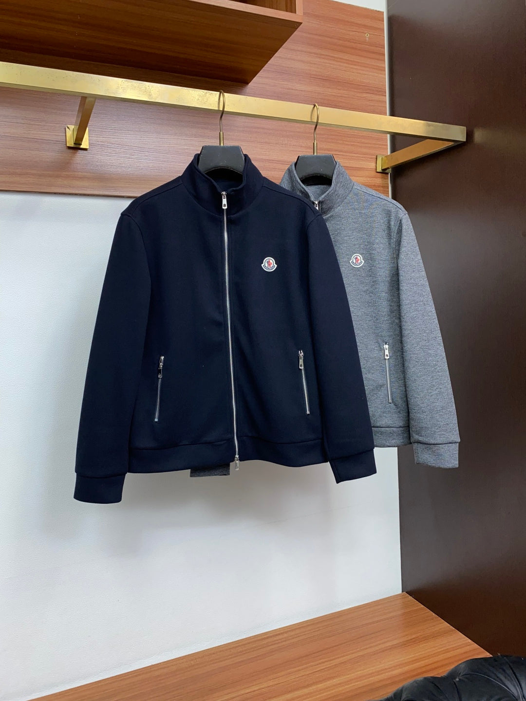 MONCLER Men’s Stand-Collar Wool Jacket | Beyond Formal, Always Refined