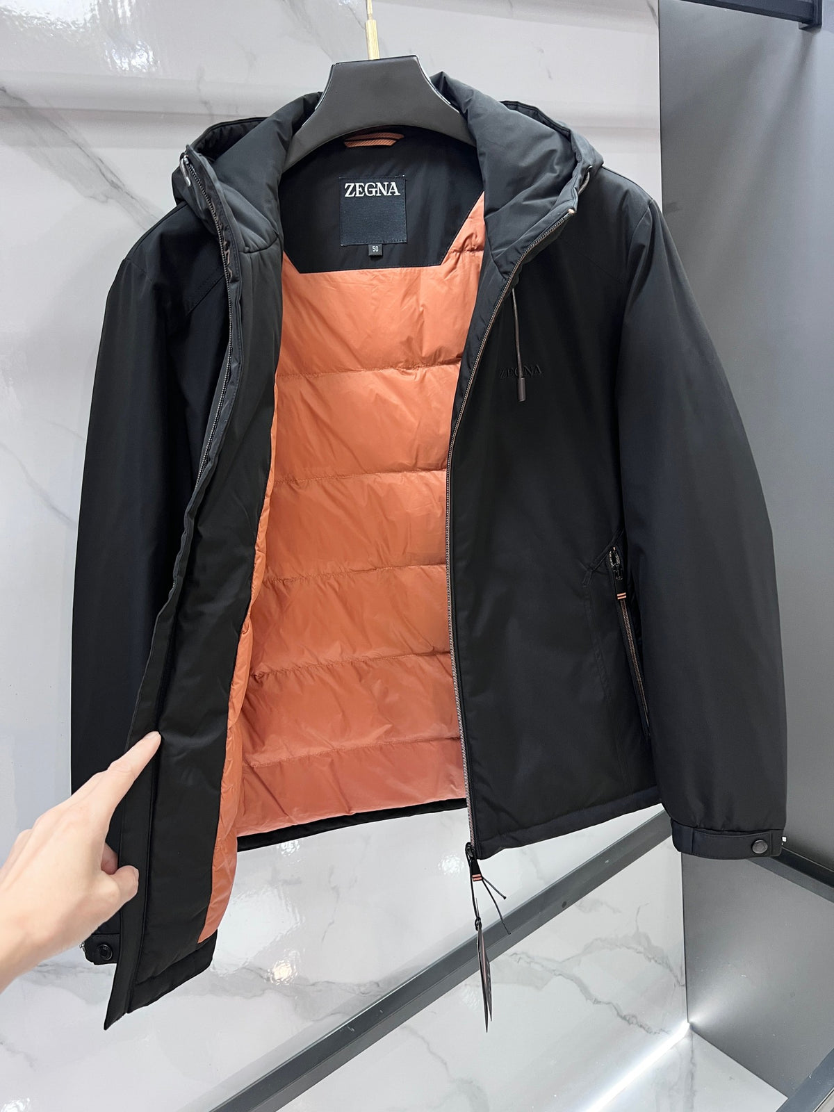 ZEGNA 2026 Men’s Hooded Down Jacket | Understated Style for Winter